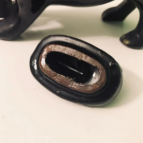 Vtg Redware Cow Sugar Bowl with Lid 5.5 Inch  Long Figurine - Picture 11 of 16